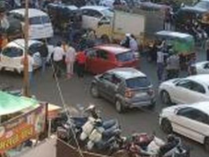 Traffic jam in Indiranagar due to military school entrance test | सैनिकी शाळा प्रवेश परीक्षेमुळे इंदिरानगरला वाहतूक कोंडी