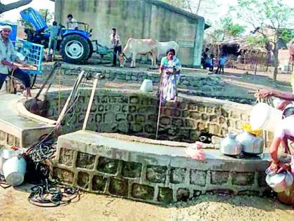 The water level of the wells decreased | विहिरींची जलपातळी खालावली