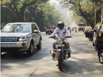 Where the police follow the rules, where the violation; Awareness among the citizens through Road Safety Week | पोलिसांकडूनच कुठे नियमांचे पालन, तर कुठे उल्लंघन; रस्ते सुरक्षा सप्ताहातून नागरिकांमध्ये जनजागृती