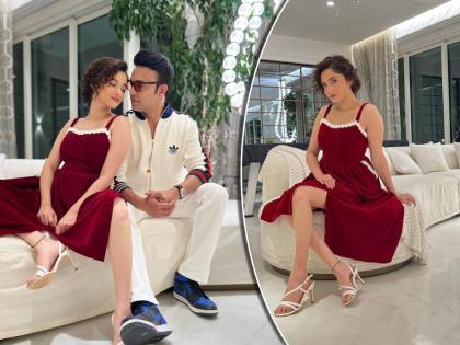 Ankita Lokhande अंकिता लोखंडेचं आणखी एक फोटोशूट, नवऱ्यासोबत दिल्या क्लासी पोझ