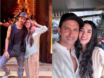 Hrithik Roshan Shares Good Byee Kiss With Girlfriend Saba As She Sees Him Off At Airport | Hrithik Roshan Saba Azad: हृतिक अन् सबाचा लिपलॉक Video व्हायरल; फॅन्स म्हणाले...अरे भाई रुको सब्र करो...!