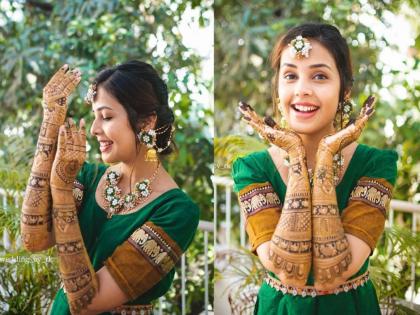 Virajas Kulkarni Shivani Rangole Wedding : तेरे नाम की मेहँदी...! शिवानी रांगोळेनं शेअर केले मेहंदी सोहळ्याचे खास फोटो