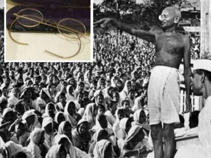 Mahatma Gandhi's gold-plated spectacles listed for auction in UK; know how much they are likely to fetch | सोन्याची कडा असलेला महात्मा गांधींचा चष्मा लिलावात, जाणून घ्या किंमत