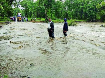 Heavy rain in five talukas | पाच तालुक्यांमध्ये अतिवृष्टी