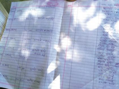 Shocking ... look at this logbook | धक्कादायक...हे पहा लॉगबुक