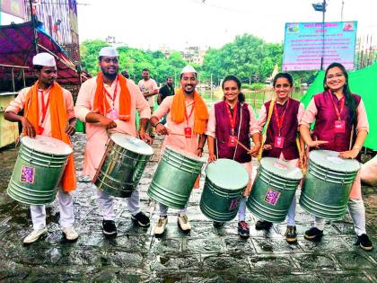 "Surdo-Afro" Brazilian musical rhythm perform in ganesh visarjan miravnuk | मिरवणुकीत दणाणणार "सुर्डो -अ‍ॅफ्रो" ब्राझीलियन वाद्याचा ठेका