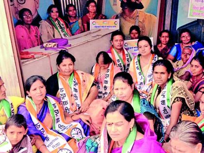 Silent movement of NCP Women's Front | राष्ट्रवादी महिला आघाडीचे मूक आंदोलन