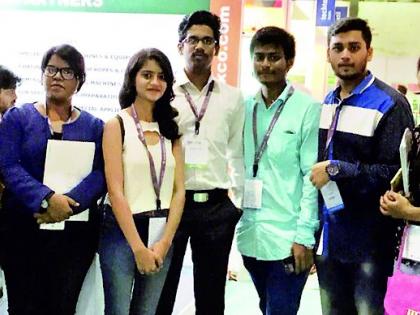 JDIET students participate in tech textile | ‘जेडीआयईटी’च्या विद्यार्थ्यांचा टेक टेक्सटाईलमध्ये सहभाग