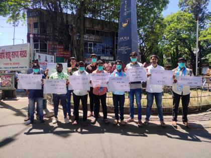 NSUI's 'Corona' awareness campaign | corona virus -एनएसयुआयची ‘कोरोना’बाबात जनजागृती मोहीम