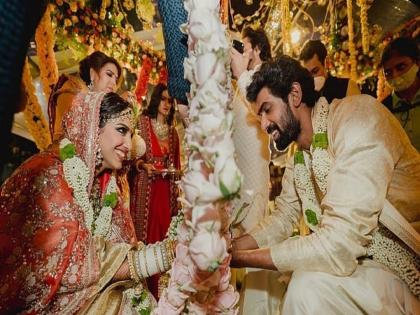 राणा दग्गुबातीच्या लग्नाचे हे फोटो तुम्ही पाहिलेत का? आठवडाभरानंतर आलेत समोर राणा दग्गुबातीच्या लग्नाचे हे फोटो तुम्ही पाहिलेत का? आठवडाभरानंतर आलेत समोर