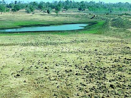 Hail ponds, drains drains | पहाडावरील तलाव, नाले कोरडे