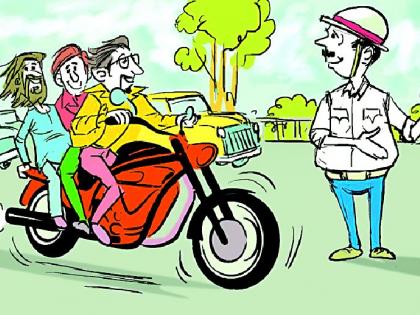 Vehicles seized for no reason | विनाकारण फिरणाऱ्यांचे वाहन जप्त