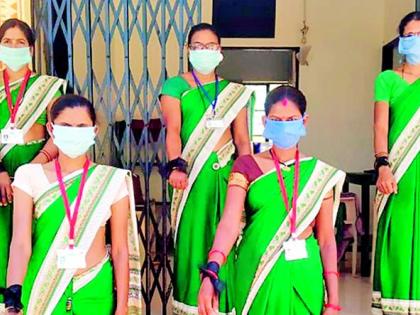 Asha Sevikan's agitation with black ribbons | आशा सेविकांचे काळ्या फिती लावून आंदोलन