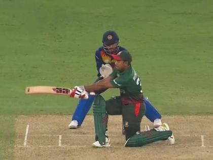 Asia Cup 2022, SL vs BAN : angladesh posted 183 for 7 from 20 overs against Sri Lanka in a virtual quarter-final | Asia Cup 2022, SL vs BAN : बांगलादेशचे फलंदाज पेटून उठले अन् श्रीलंकेच्या गोलंदाजांना धु धु धुतले!; तगडे लक्ष्य ठेवले