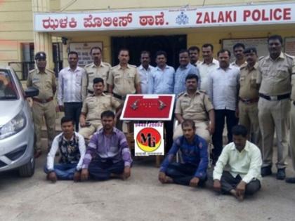 Seven cartridges were seized with two pistols in Indi taluka and four suspects arrested | इंडी तालुक्यात दोन गावठी पिस्तुलांसह सात काडतुसे जप्त, चार संशयितांना अटक