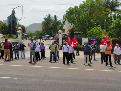 Workers' agitation in Gonde industrial estate | गोंदे औद्योगिक वसाहतीत कामगारांचे आंदोलन