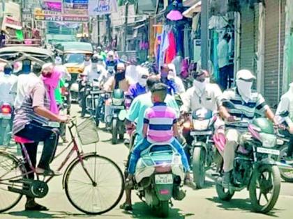 पुसदमध्ये खरेदीसाठी उसळली गर्दी