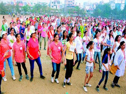 Wakathon for health promotion in Nashik Road | नाशिकरोडला आरोग्य संवर्धनासाठी वॉकेथॉन