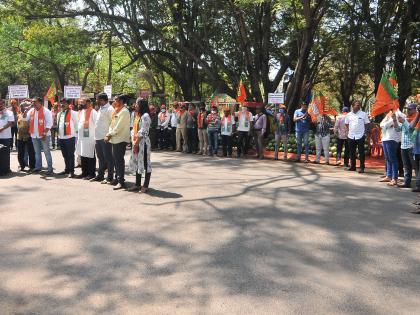 Government lies that cut power, postpone exams | वीज तोडणारे, परीक्षा पुढे ढकलणारे सरकार लबाड, भाजपकडून रास्ता रोको