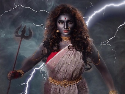 Special photoshoot done by actress Rupali Bhosale on the occasion of Navratri, best wishes in Durga Avatar | नवरात्री निमित्त अभिनेत्री रुपाली भोसलेने केले स्पेशल फोटोशूट, दुर्गा अवतारात दिल्या शुभेच्छा