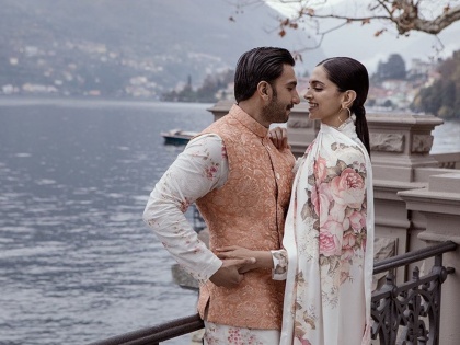 Deepika Padukone and Ranveer Singh appear in romantic mood, shared photos on their second wedding anniversary | दीपिका पादुकोण आणि रणवीर सिंग दिसले रोमँटिक मूडमध्ये, लग्नाच्या दुसऱ्या वाढदिवसाला शेअर केले फोटो