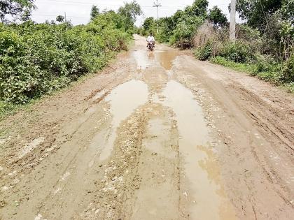 निमणी राजुरा मार्ग उखडलेलाच