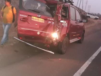  One killed, six injured in accident at Gonde Dumala | गोंदे दुमाला येथील अपघातात एक ठार , सहा जखमी