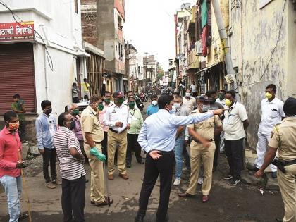 CoronaVirus Lockdown: Faujdar street seal in Sangli | CoronaVirus Lockdown :सांगलीतील फौजदार गल्ली सील