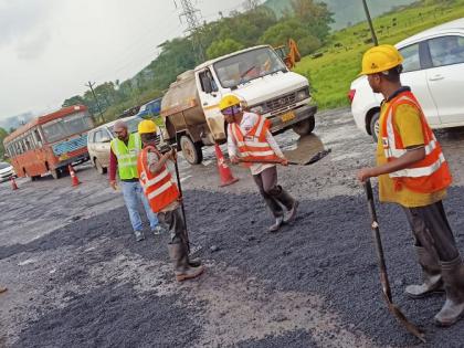 Nashik - Mumbai highway repair started | नाशिक - मुंबई महामार्ग दुरुस्तीस प्रारंभ