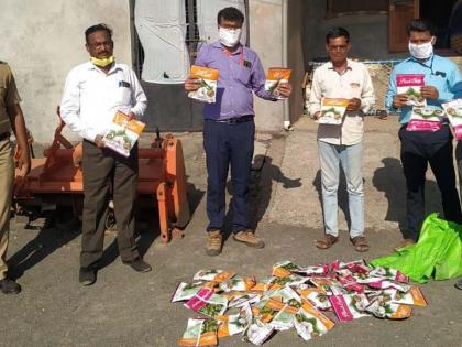 One lakh bogus cotton seeds seized | एक लाखाचे बोगस कापूस बियाणे जप्त One lakh bogus cotton seeds seized | एक लाखाचे बोगस कापूस बियाणे जप्त
