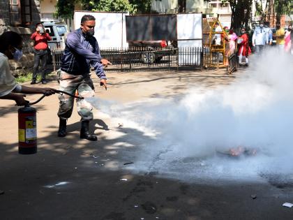 Fire Extinguisher Handling Training | फायर एक्स्टिंग्विशर हाताळण्याचे प्रशिक्षण