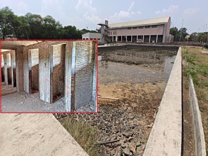 The cost of crores for the work of the swimming pool in the Kolhapur Divisional Sports Complex | क्रीडानगरीत पैशाचा खेळ: कोल्हापुरात जलतरण तलावात, कोट्यवधी पाण्यात