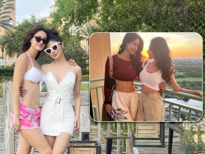 Disha Patani and Mouni Roy turn the heat in a all white beach outfit