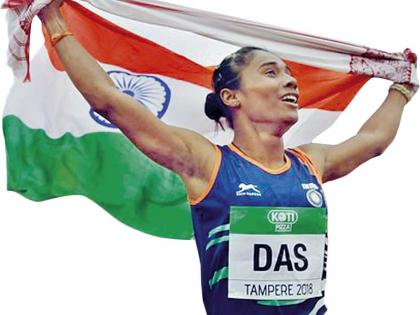 she runs after timing not medals says Hima Das coach, a special interview with Hima coach Nippon Das and Nimabit Malkar | वो बोलता है, सर आप सिर्फ टायमिंग बोलो, मै वो टायमिंग लाके दिखाता! -हिमा दासचे प्रशिक्षक निपॉन दास आणि निबाजीत मालकार यांच्याशी थेट गप्पा!