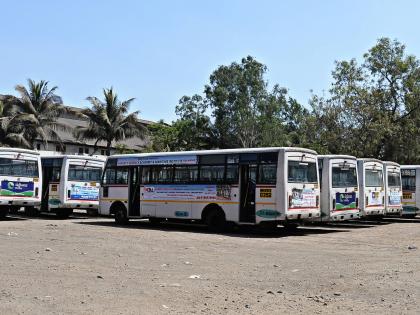  Problems with 'KMT' due to lockdown | लॉकडाऊनमुळे ‘केएमटी’समोर अडचणींत : महिनाभर वर्कशॉपमध्ये बस धूळ खात