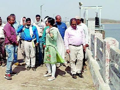 District Collector reviewed Kadai Sirpur reservoir | जिल्हाधिकाऱ्यांनी केली सिरपूर जलाशयाची पाहणी