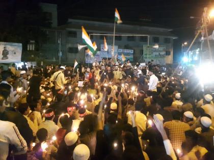 'Candle March' of Student Unions | विद्यार्थी संघटनांचा ‘कॅण्डल मार्च’