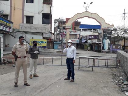 One hundred percent lockdown in Nighoj, Pimpri Jalsen village | निघोज, पिंपरी जलसेन गावात शंभर टक्के लॉकडाऊन