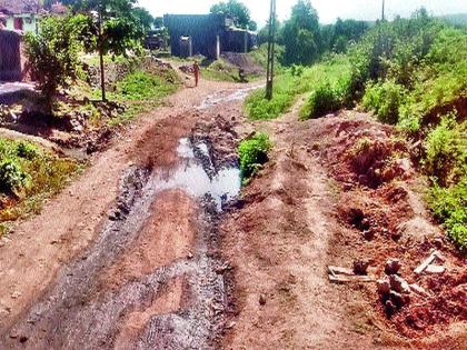 Road block in Kalwan taluka | कळवण तालुक्यात रस्त्यांची चाळण