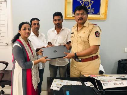 The woman recovers a laptop due to an honest rickshaw driver in Thane | ठाण्यातील प्रामाणिक रिक्षा चालकामुळे महिलेला पुन्हा मिळाला लॅपटॉप