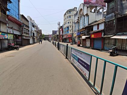 Lunch again in the afternoon | कोल्हापूर लॉकडाऊन वाढविल्याच्या घोषणेनंतर दुपारनंतर पुन्हा सामसूम