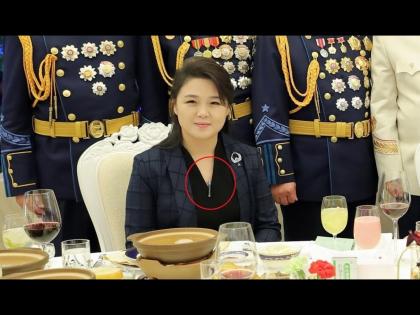 Kim Jong Un wife Ri Sol Ju wearing missile shaped necklace pendant | North Korea: किम जोंग उनच्या पत्नीच्या गळ्यात दिसलं रहस्यमय नेकलेस, काय आहे याचा मेसेज?