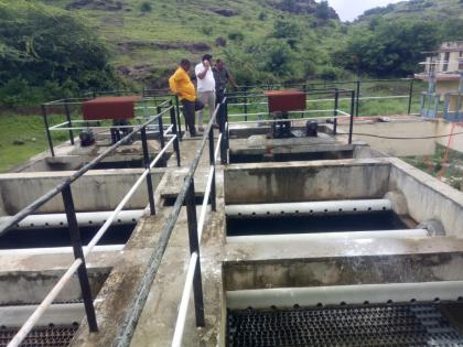 Cleaning of water tank with purification center | शुद्धीकरण केंद्रासह जलकुंभाची स्वच्छता