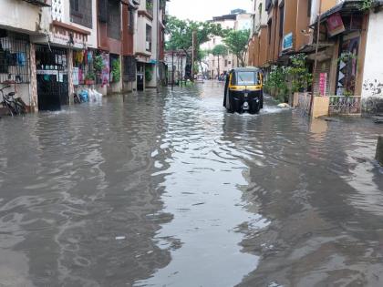 mira bhayandar went into the water due to rain the city recorded an average rainfall of 83 mm | पावसाच्या तडाख्याने मीरा भाईंदर गेले पाण्यात; शहरात सरासरी ८३ मिमी पावसाची नोंद