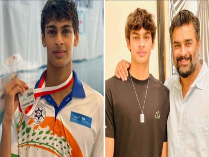 R. Madhavan son vedaant won the medal in the danish open swimming | तुझा अभिमान वाटतो...! आर. माधवनच्या लेकानं देशाचं नाव उंचावलं, जिंकलं रौप्य पदक 