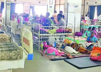 Hospitals Houseful because of fever | तापाच्या साथीमुळे रूग्णालये फुल्ल