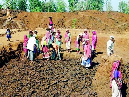 Inspection of the lake in Sejgaon by the municipality | सेजगाव येथील तलाव खोलीकरण कामाची मुकाअकडून पाहणी