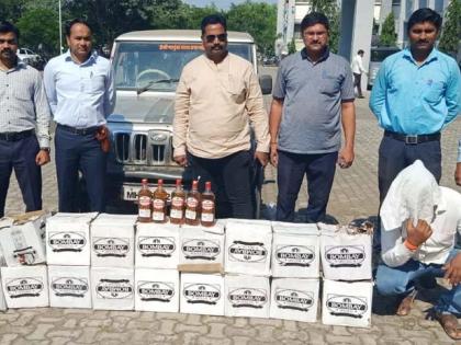 Seized for illegal drinking near Khapar | खापरजवळ अवैध मद्यसाठी जप्त