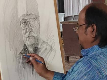 Fundraising for PMcare through the Drawings of Corona Crisis, Pramod Kamble's Social Commitment | कोरोनाच्या संकटात रेखाचित्रांव्दारे पी.एम.केअरसाठी निधी संकलन, प्रमोद कांबळे यांची कलेतून सामाजिक बांधिलकी