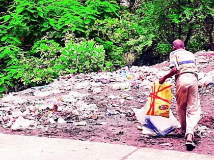 City garbage in the face of rain! | पावसाळ्याच्या तोंडावर शहर कचऱ्यात!